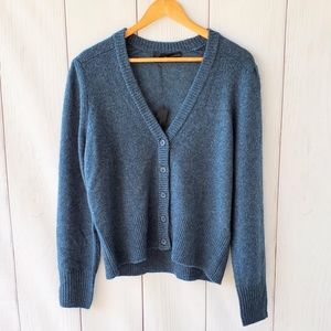 360 Cashmere dark teal cardigan